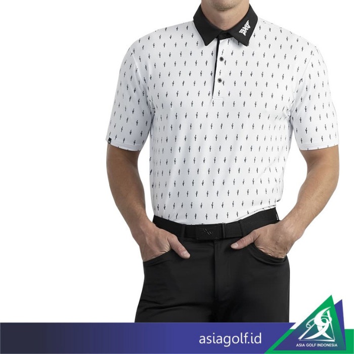 TERLARIS T-Shirt Golf PXG Cactus Comfort Fit Polo Shirt Black