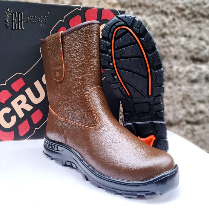sepatu safety kruser proyek kulit asli Shoes Pria Kerja jual sepatusafetykrushers