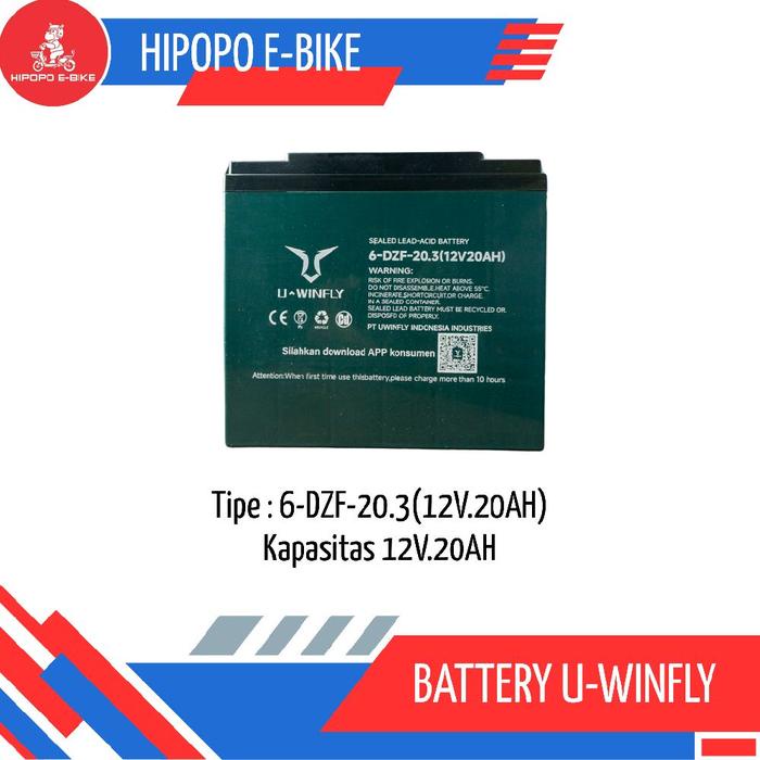 Baterai Accu Aki Motor Listrik 800w T3 Original Uwinfly
