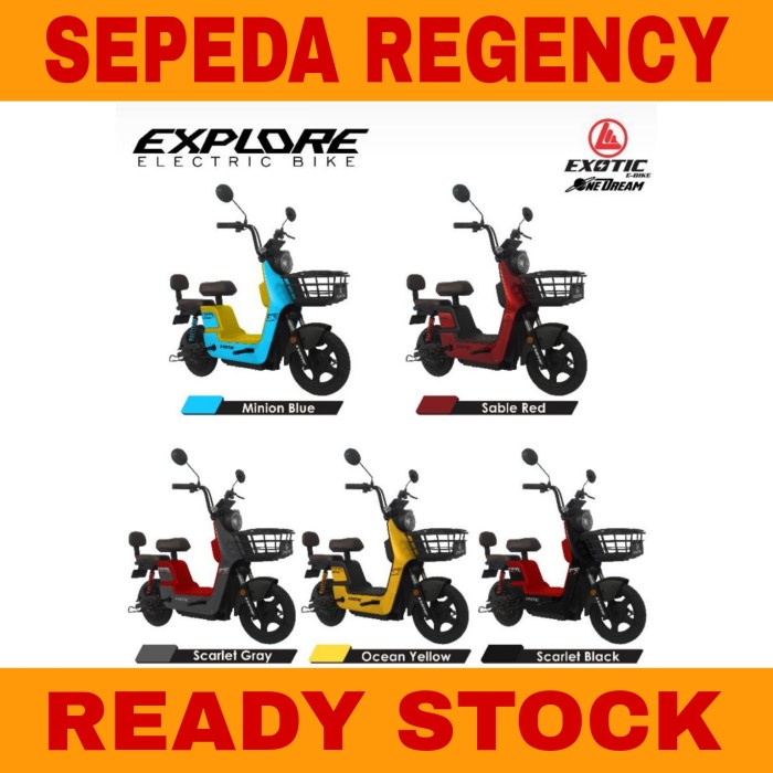 Sepeda Listrik Exotic Explore Electric E Bike 500 Watt