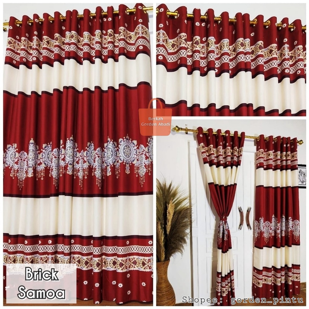 Gorden Panjang Gorden Pintu Gorden Jendela Kain Halus Gorden minimalis Berkualitas