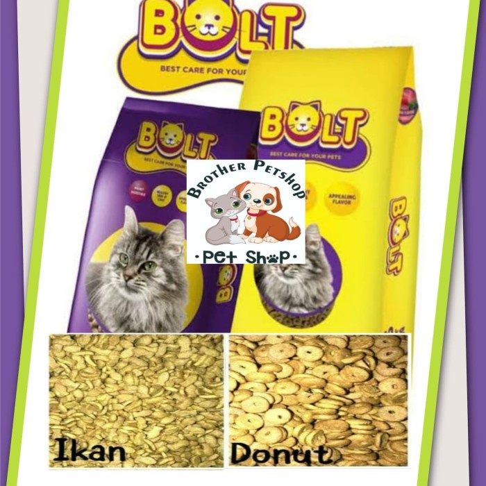 GOJEK PROMO Makanan Kucing Bolt 5 kg Cat Food Bolt CatFood 5kg Murah