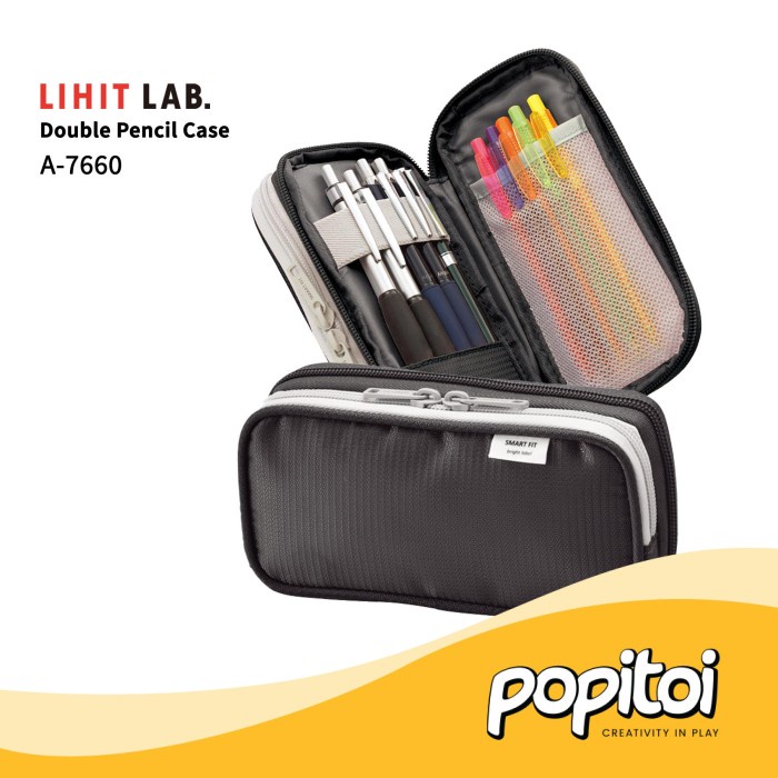 

Kualitas Terjamin Lihit Lab A-7660 Double Pencil Case Small Tempat Kotak Pensil Mini