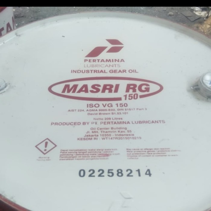 Paling Laris Oli Pertamina Masri Rg 150 Iso Vg 150 Isi 209Liter