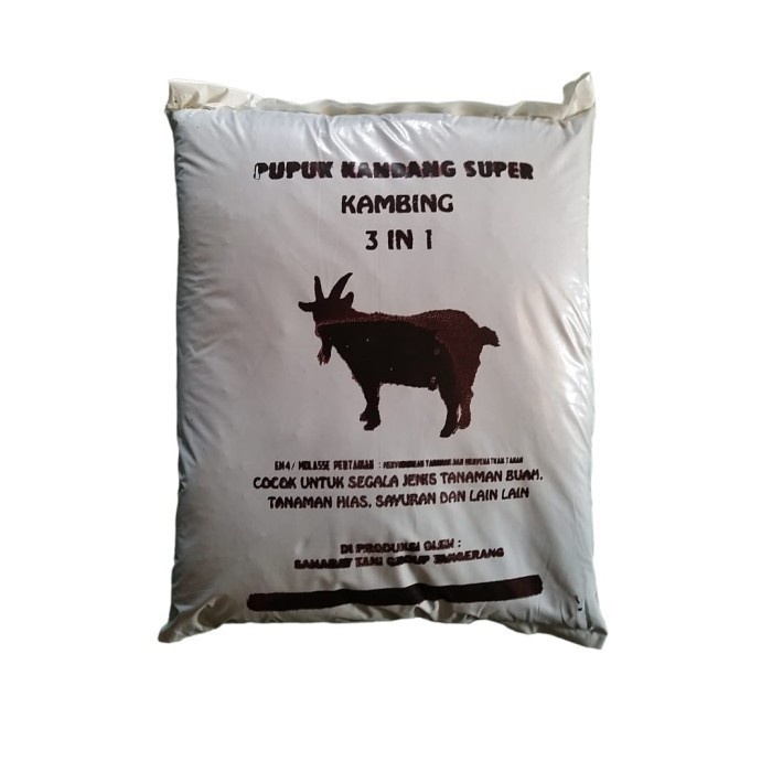 Pupuk Kandang Kambing Gloria 10 kg Murni Subur Pupuk Tanaman - Kambing