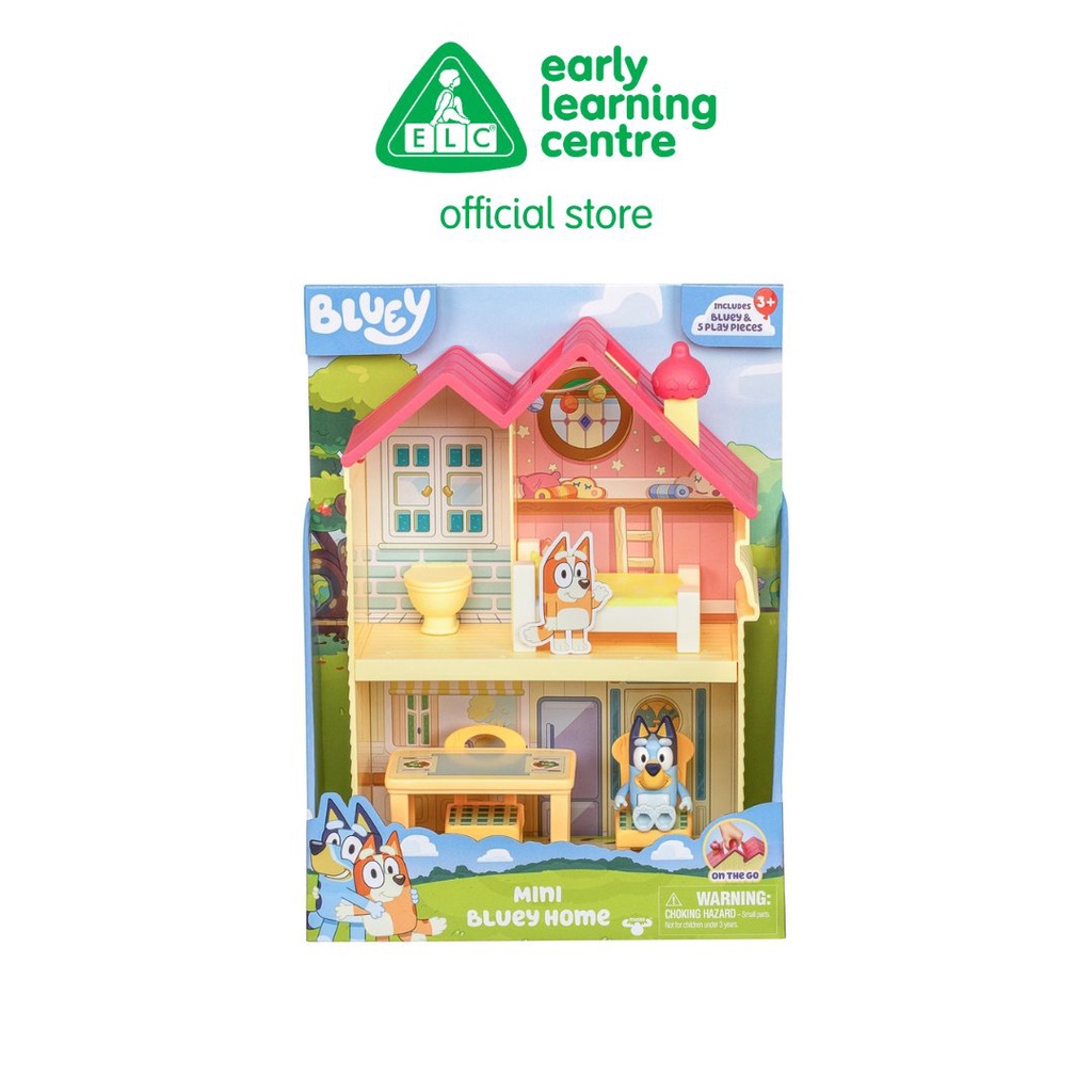 Bluey Mini Bluey Home Figure - Mainan Koleksi Figur Kartun Anak