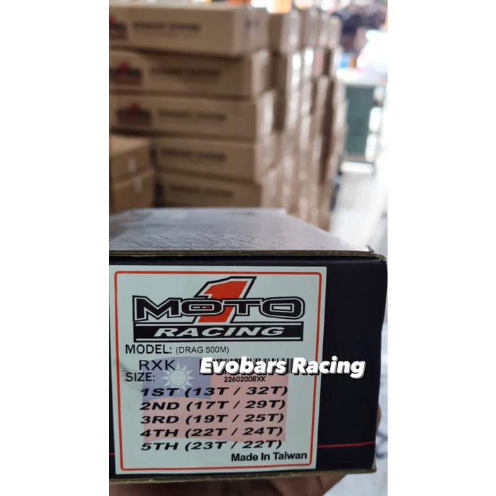 Terlaris Gigi Rasio Gear Ratio Moto 1 Rxk Rx King Drag 500M