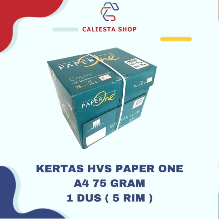 

Ready Stock Kertas Hvs A4 Paper One 75 Gram - 1 Dus ( 5 Rim ) Packing Aman