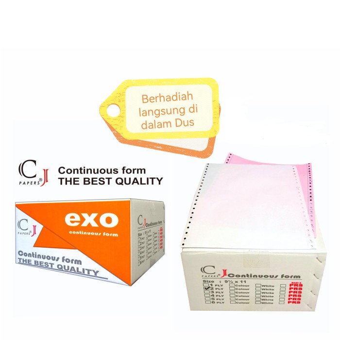 

Diskon Continuous Form 2 Ply Exo (9.5 X 11) Cod