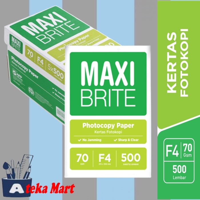 

Promo [Box/5Rim] Maxi Kertas Fotocopy F4 70Gr Packing Aman