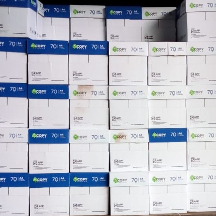 

Barang Terlaris Custome Kertas A4 75Gr/70Gr Paperone (2 Dus) Cod