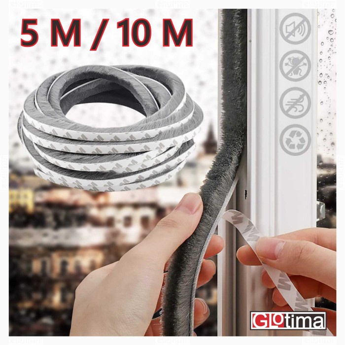Moher Mohair Bulu Peredam Penutup Celah Pintu Jendela Door Seal Brush