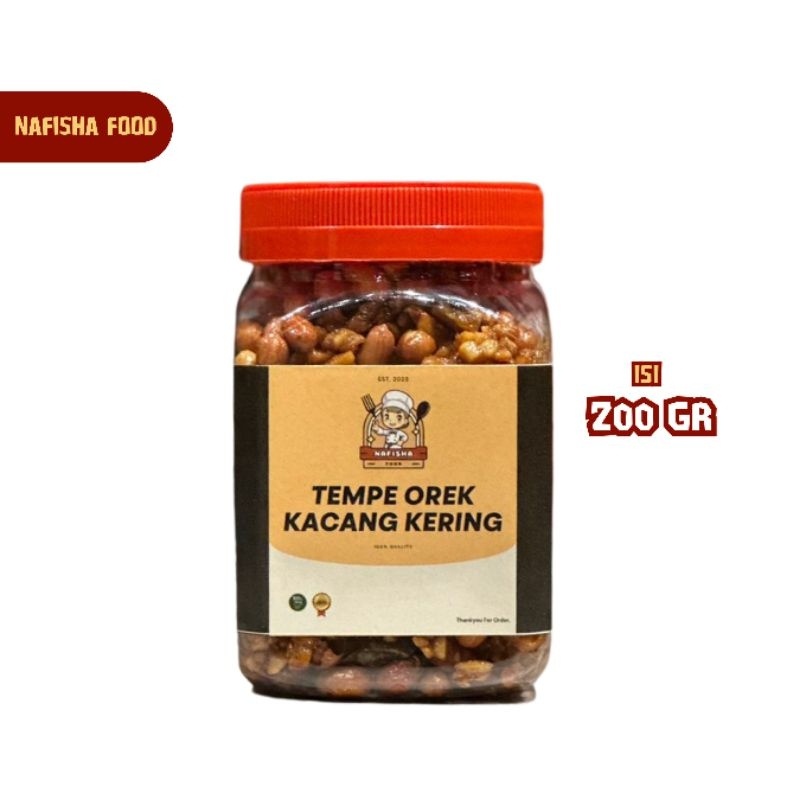 

Tempe Orek Kacang Kering 200gr Original Nafisha Food