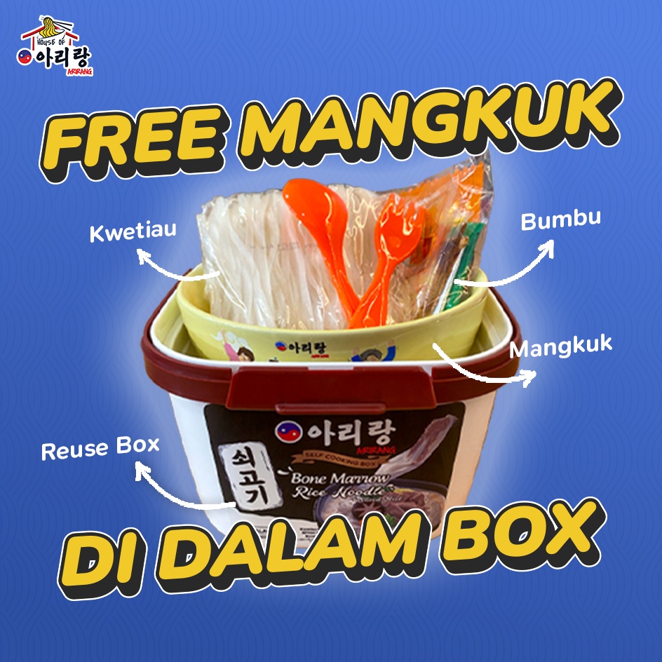 

3 Pcs Arirang Self Cooking Box Korean Beef Curry + Mangkok
