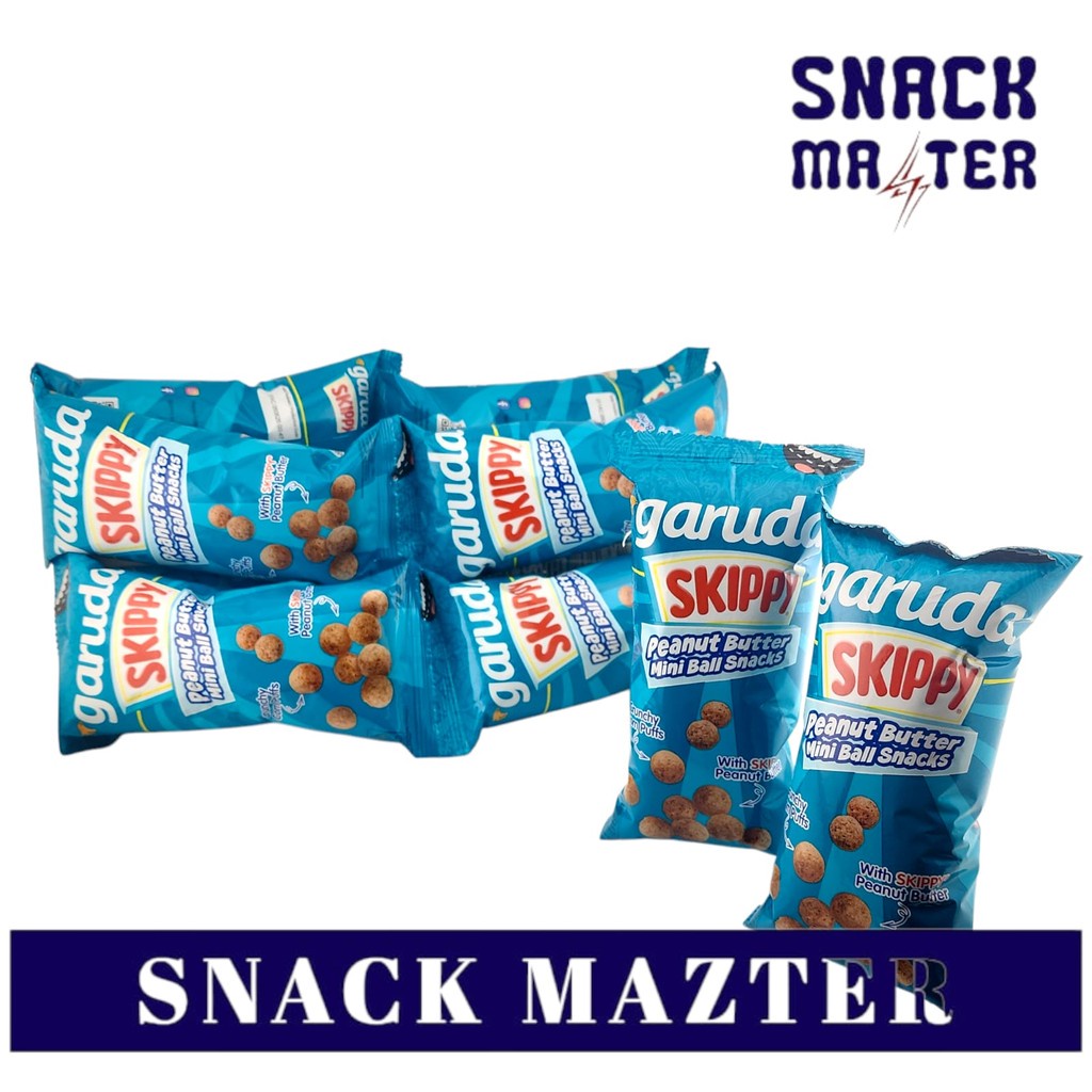 

Garuda Skippy Peanut Butter Mini Ball Snack RENCENG- Netto 20gr x 10 bks