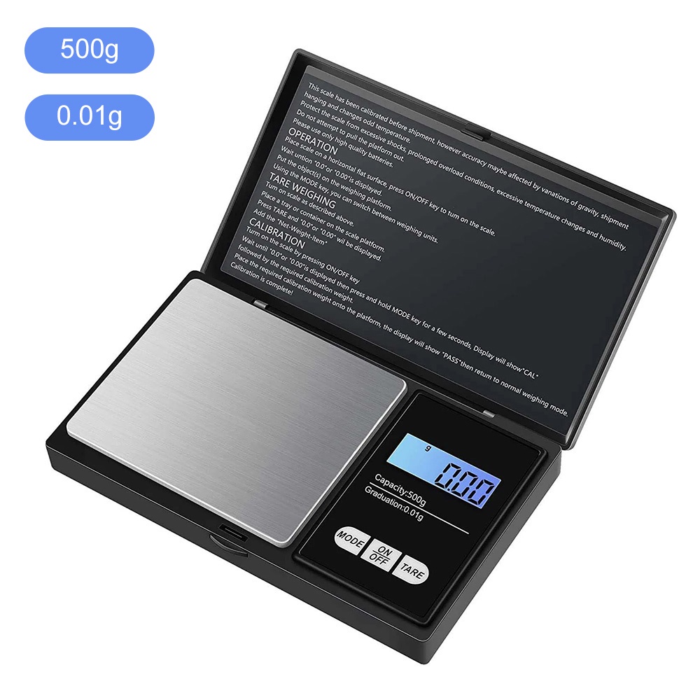 Jewelry Mini Stainless Steel Electronic Scale Digital Pocket Scale Gold Gram Balance Weight Scale Po