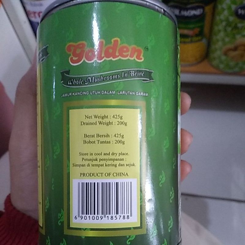 

GOLDEN WHOLE MUSHROOMS/JAMUR UTUH BULAT 425GR X 1PCS DALAM KALENG