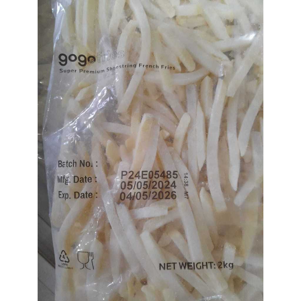 

GOGOKITA SHOESTRING 2KG CURAH / KENTANG GORENG PREMIUM