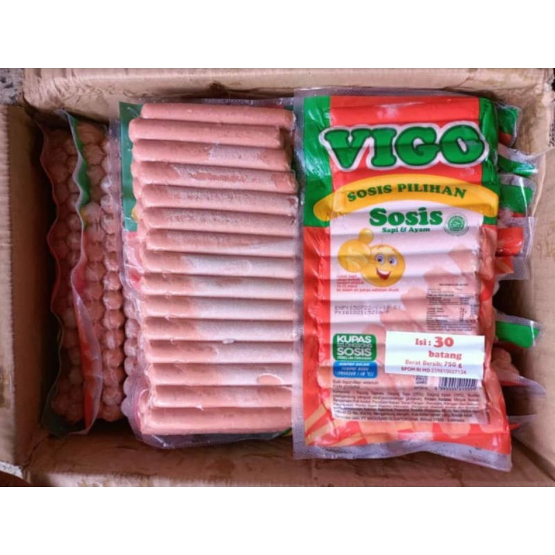 

Sosis Vigo isi 30 pcs /Sosis 500 gr/Sosis Vigo/Sosis Merah isi 30