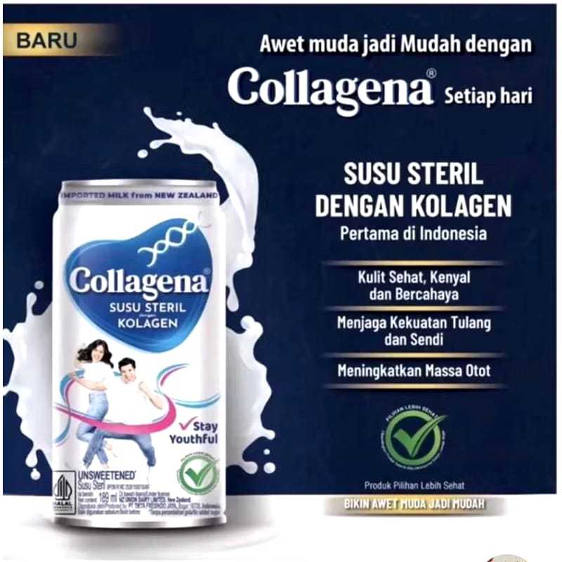 

Collagena Susu Steril KOLAGEN Isi 12 Pcs @ 189 Ml