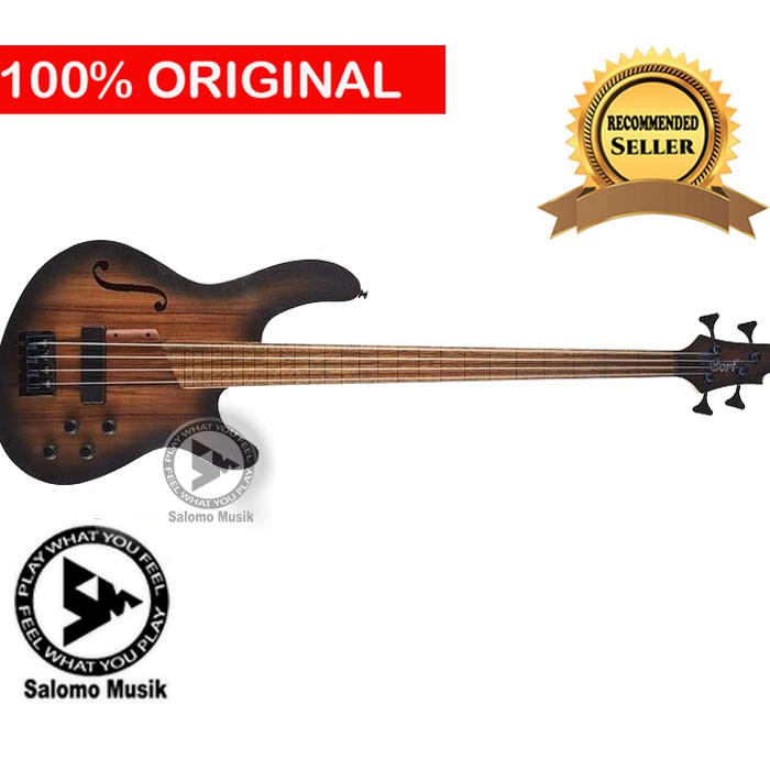 BASS ELEKTRIK CORT ARTISAN B4 FRETLESS OPTA