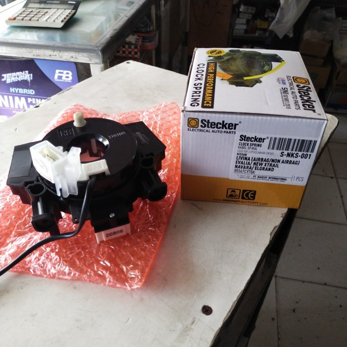 Kabel Spiral Klakson Nissan Livina(Airbag) Stecker Taiwan B5567Cy70A Termurah
