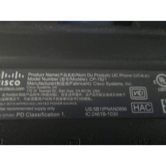 Ip Phone Cisco CP-7821