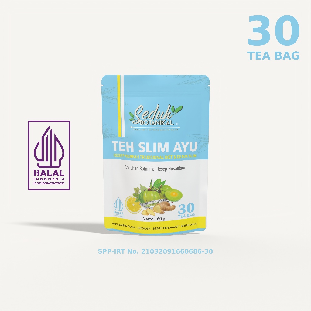 

SEDUH BOTANIKAL Teh Slim Ayu Diet Detox Peluntur Lemak Resep Teh Rempah JSR 30 Tea Bag