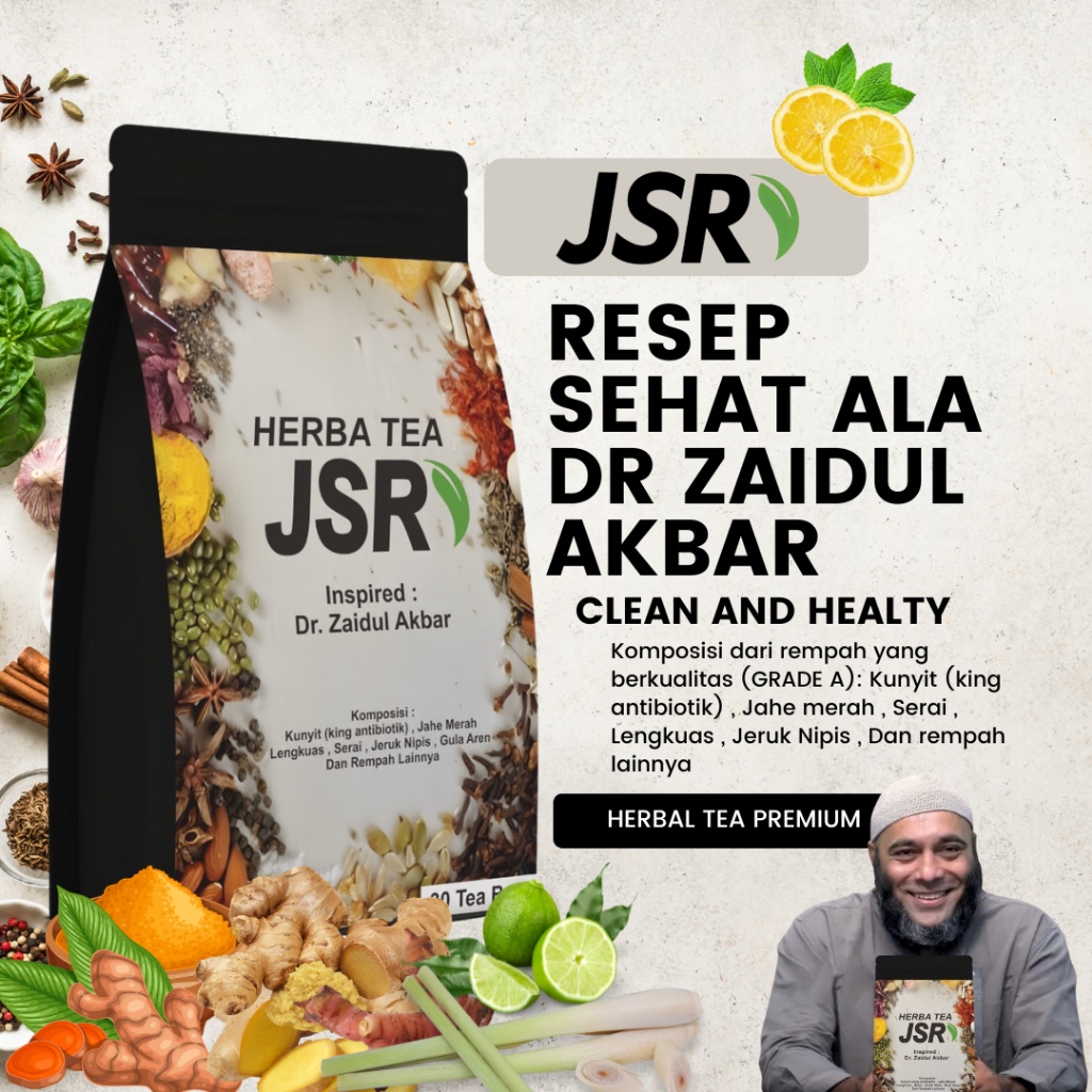 

Teh Rimpang Rempah JSR Zaidul Akbar Official Herbal Premium Tea Untuk Diet Ramuan Cinta Untuk Promil