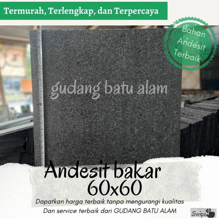 JJyoi- Batu Alam Andesit Bakar 60x60