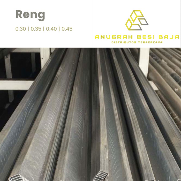 JJyoi- Reng Baja Ringan Atap Panjang 6 Meter (0.3 - 0.45)