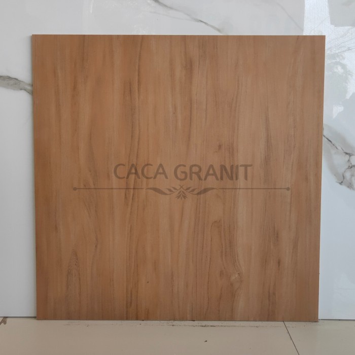 JJyoi- Granit motif kayu 60x60 mahoni brown by Indogress