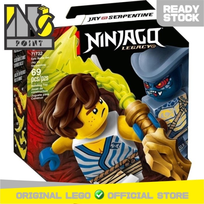 Product Laris Lego 71732 - Ninjago - Epic Battle Set - Jay Vs. Serpentine