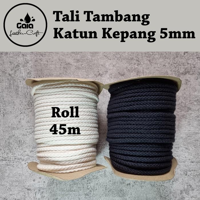 Tali tambang katun kepang 5mm