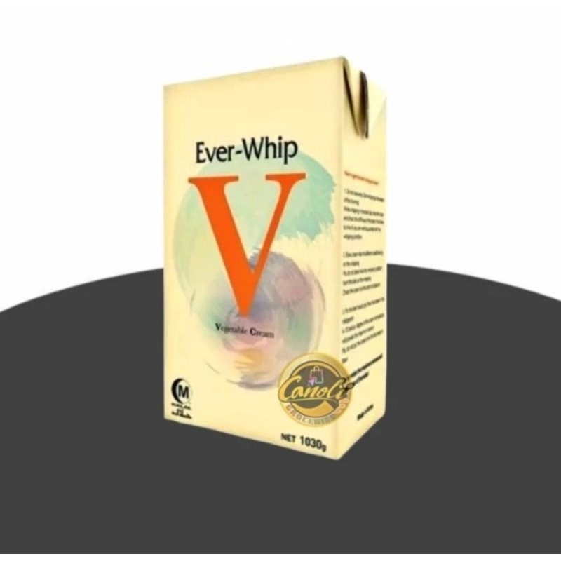 

EVER WHIP CREAM V EVER WHIP VANILLA Whipping Non Dairy 1030 gr NEW