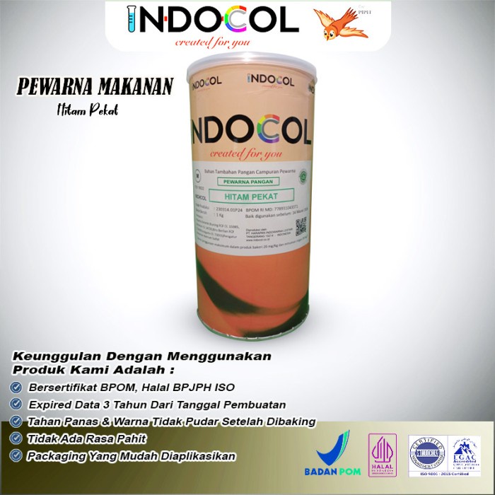 

Pewarna Makanan INDOCOL HITAM PEKAT (DARK BLACK)