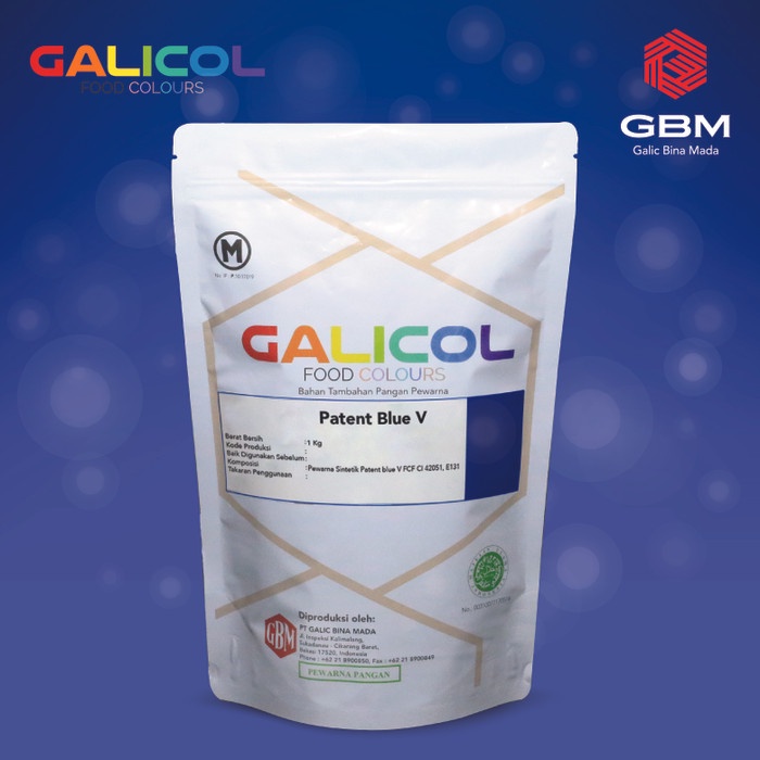 

Pewarna Makanan Patent Blue V Merk Galicol - Packaging 1 Kg