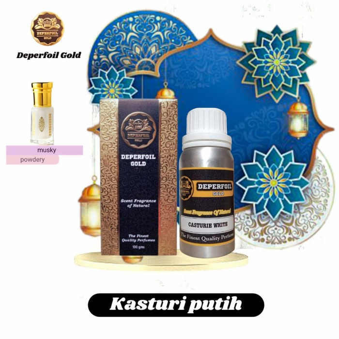 KASTURI PUTIH 100 ml - Super Bibit Parfum Ori Kasturi Putih Non alcho