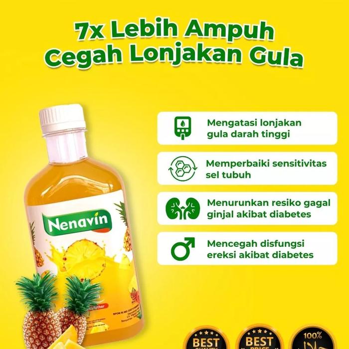 

Nenavin Cuka Nanas Herbal Membantu Atasi Diabetes 300Ml New