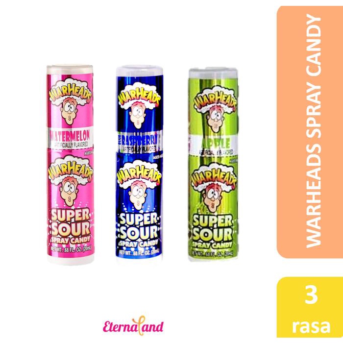 

SALE !!! WARHEADS SPRAY CANDY - PERMEN WARHEADS SEMPROT IMPOR USA READYY