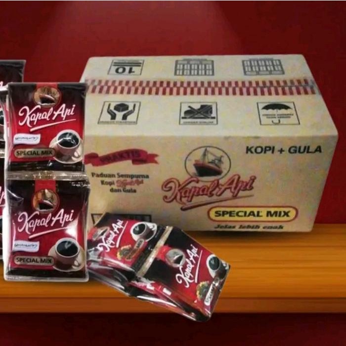 

Kopi Kapal Api Special Mix Per Dus (120 Pcs) Coffee Manis Robusta Coffe Mura Bubuk Promo
