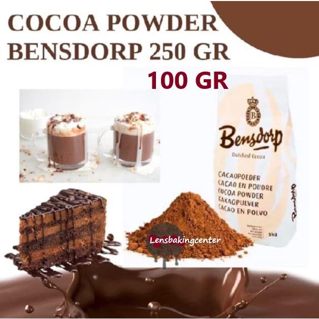 

Ready" Coklat/Cocoa/Kakao/Cacao Bubuk Bensdorp/Bendrop/Bendrops 100Gr/100 Gram Repack