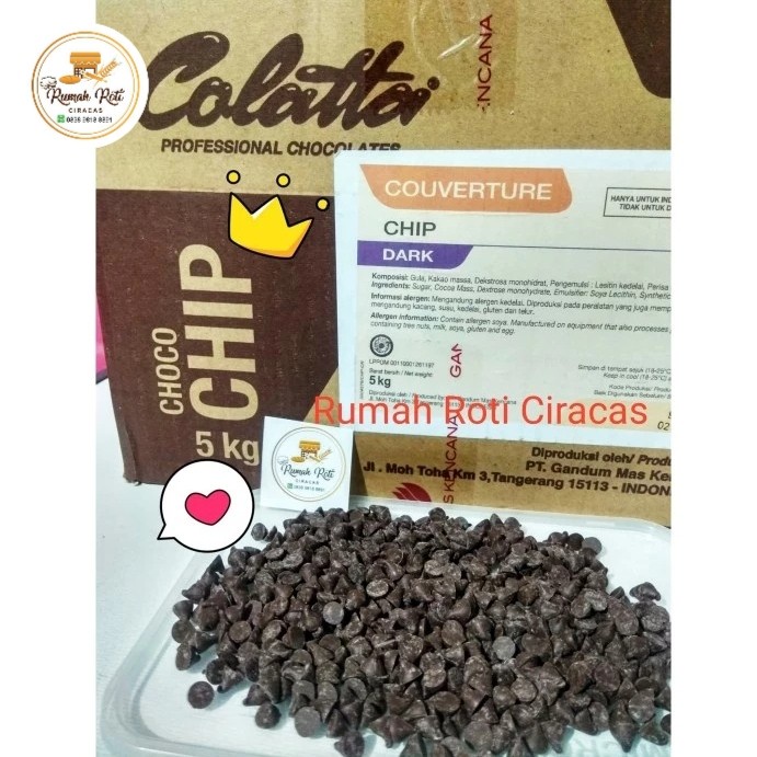 

Ready" Choc Chips Colatta Couverture Repack Choc Chip Colata Compound 250Gr