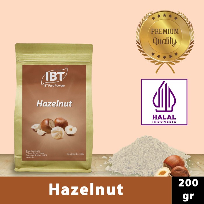 

Ready" Pure Hazelnut Powder Murni Bubuk Import Makanan Kue 200 Gr