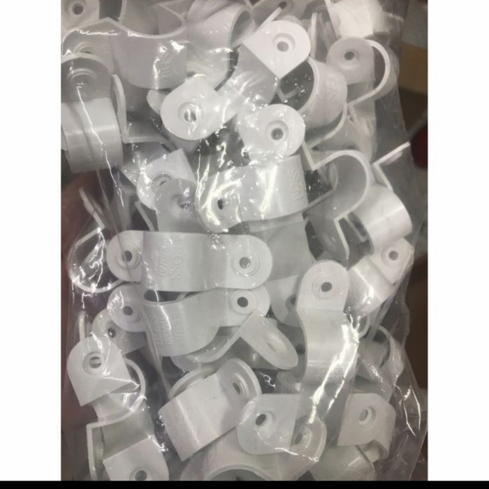 Klem pipa 25mm Clipsal / Clamp pipa listrik / klem conduit clipsal