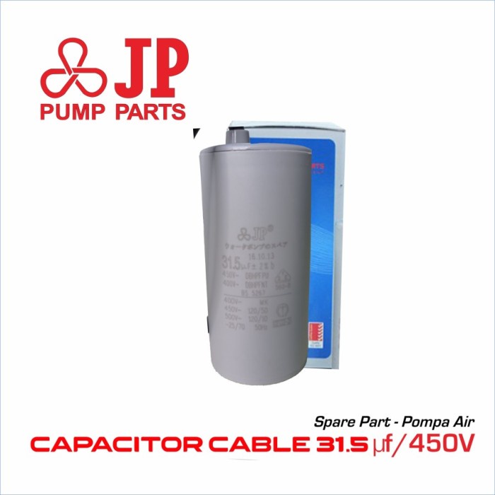 Kapasitor Kabel 31,5uF 450 V Kapasitor Pompa Air 31.5 uF