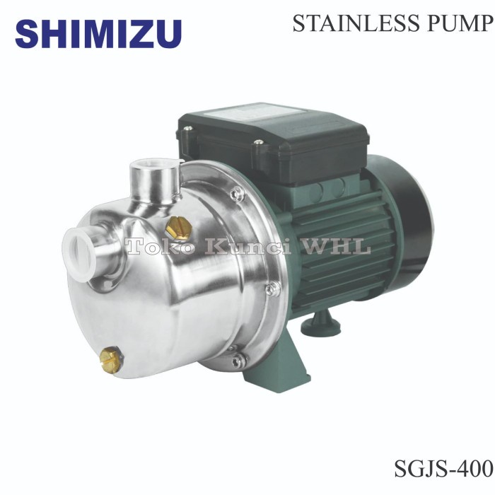 Pompa Air Listrik Shimizu Stainless Steel Semi Jet Pump SGJS-400