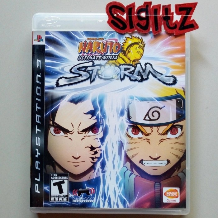 bd ps3 kaset game naruto ultimate ninja strom