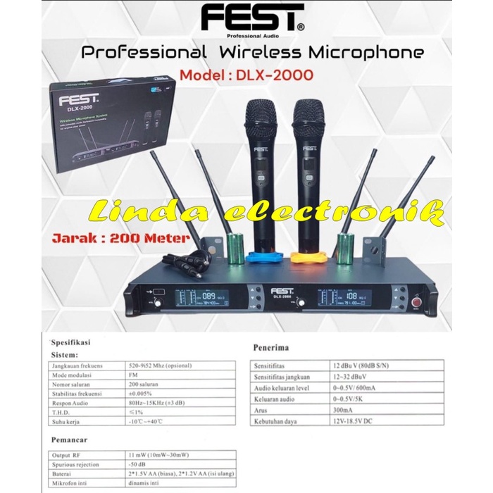 Mic Ashley Voice 1000 Wireless HANDHELD Ashley Voice1000