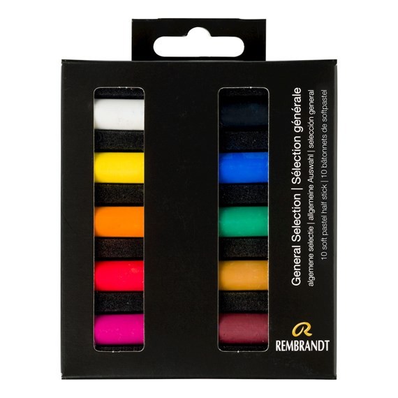 

Rembrandt Soft Pastel Set General Selection 10 Half Pastels Promo